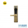 耶鲁智能门锁 YDM4111金色外观 支持指纹/触屏式密码/机械钥匙/遥控（可选）四种开锁方式