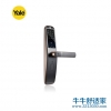 耶鲁智能门锁 YMH70棕色外观 支持指纹/触屏式密码/机械钥匙/蓝牙/刷卡 五种开锁方式